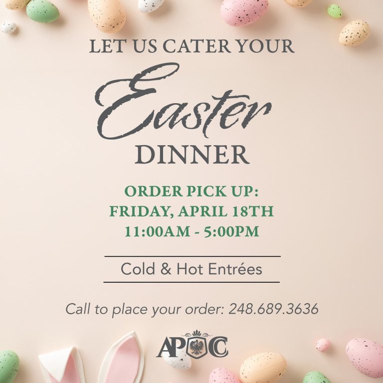 Let Us Cater Your Easter Dinner