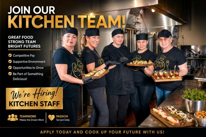 Join Our Kitchen Staff – Now Hiring