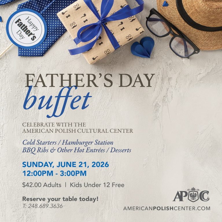Father’s Day Buffet – June 21, 2026